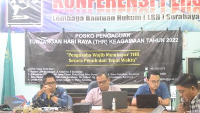 YLBHI Surabaya dan DPW FSPMI Jatim Buka Posko Pengaduan THR