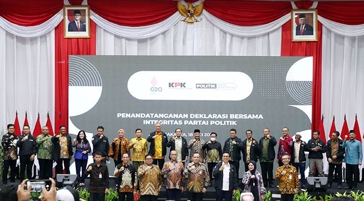 20 Parpol Tandatangani Deklarasi Bersama Integritas