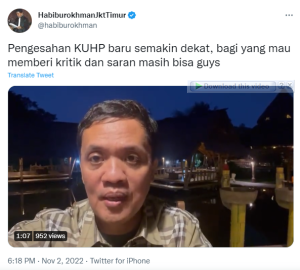 Habiburokhman: Insyaallah Kita Segera Punya KUHP Baru