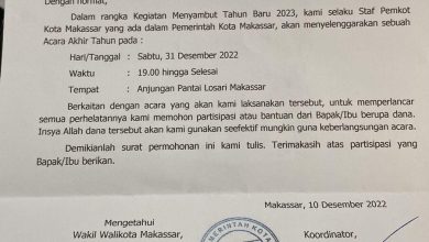 Proposal Bantuan Dana Tahun Baru Atas Nama Wawali Makassar Beredar _bimata.id