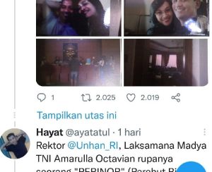 Merasa Difitnah, Rektor Unhan Laporkan Akun ‘Twitter @ayatatul’ ke Penegak Hukum 