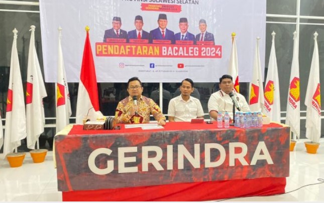 Gerindra Sulsel Mulai Buka Pendaftaran Bacaleg, Dukung Prabowo Jadi Syarat Mutlak_bimata.id