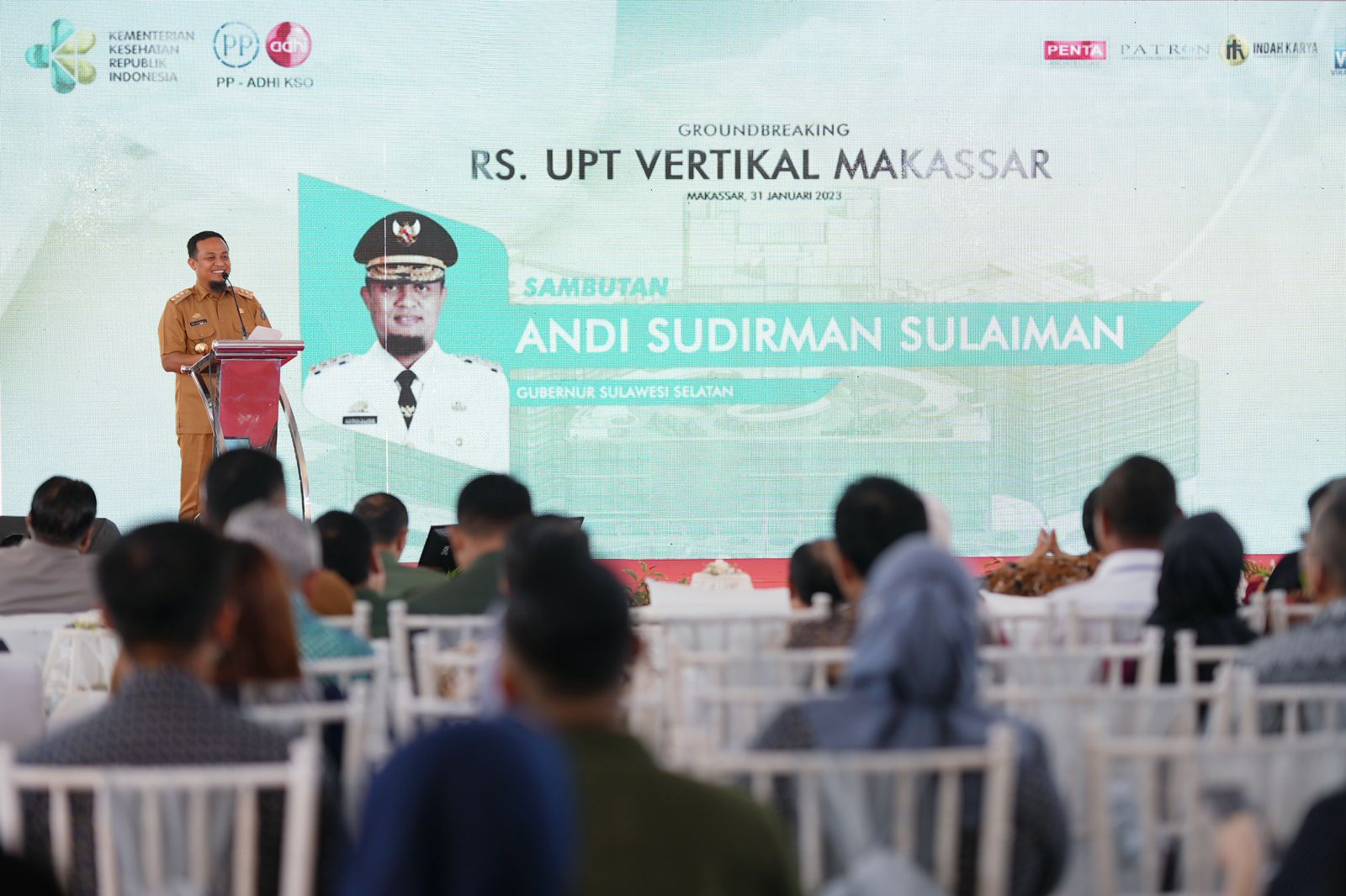 Kemenkes Groundbreaking RS OJK Makassar_bimata.id