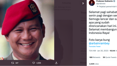 Photo of Prabowo Subianto Kembali Tunjukkan Tata Krama Saat Unggah Fotonya