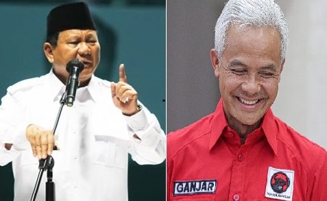 Prabowo Subianto,Ganjar Pranowo,Pilpres 2024,