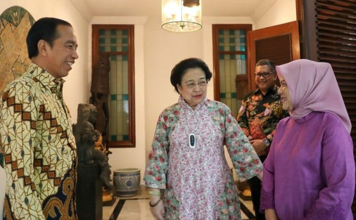 Presiden Jokowi dan Ibu Negara Kunjungi Kediaman Megawati Soekarnoputri