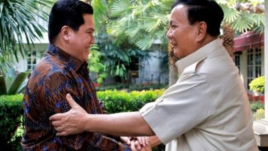 Prabowo Terima Kunjungan Erick Thohir: Selamat, Luar Biasa