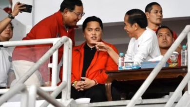 Prabowo dan Erick Semakin Mesra Duduk Sejajar Temani Presiden Jokowi Nonton Timnas vs Argentina