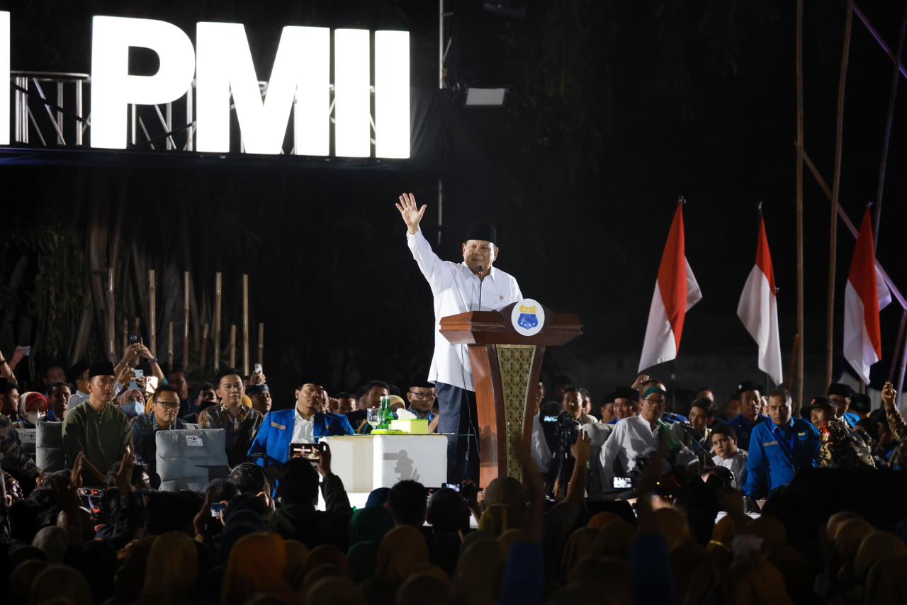 Bakar Semangat Kader PMII, Prabowo: Salam Pergerakan_bimata.id