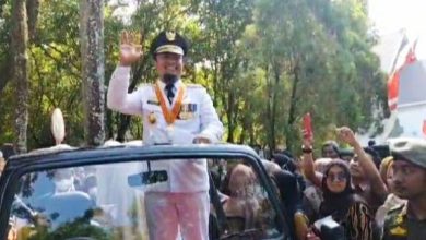 Masa Jabatan Gubernur Berakhir, Andi Sudirman Diarak Ucapkan Perpisahan_bimata.id