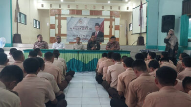 Azis Subekti, menggelar Sosialisasi Empat Pilar Kebangsaan di SMAN 10 Purworejo pada Sabtu (29/06/2025)