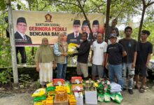 Kader Gerindra salurkan bantuan ke korban Bencana Alam