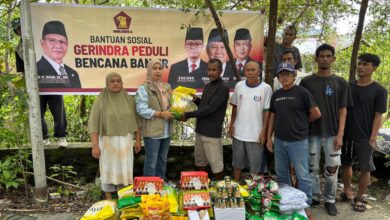 Kader Gerindra salurkan bantuan ke korban Bencana Alam