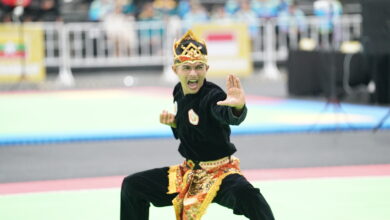 Foto pesona atlet pencak silat Indonesia